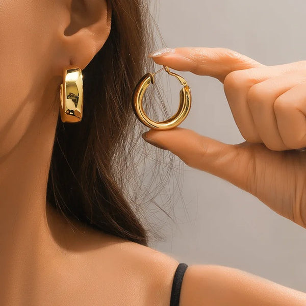 Camille Garnier Bold Hoop Earrings